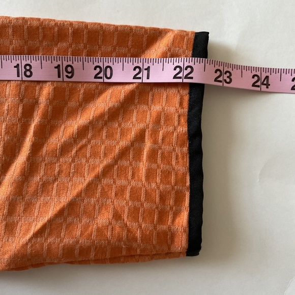 Indigo Moon Orange Jacket M Patchwork Appliqué Embroidered Floral Glass Buttons - Picture 13 of 14